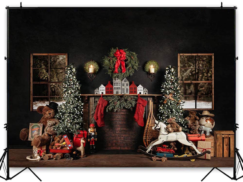 Sfondo Decorativo Per La Stanza Degli Alberi Di Natale Per La Fotografia G-1434