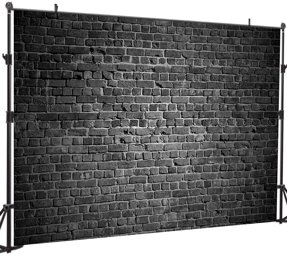 Black Vintage Red Brick Wall Photo Studio Backdrop UK GB-54