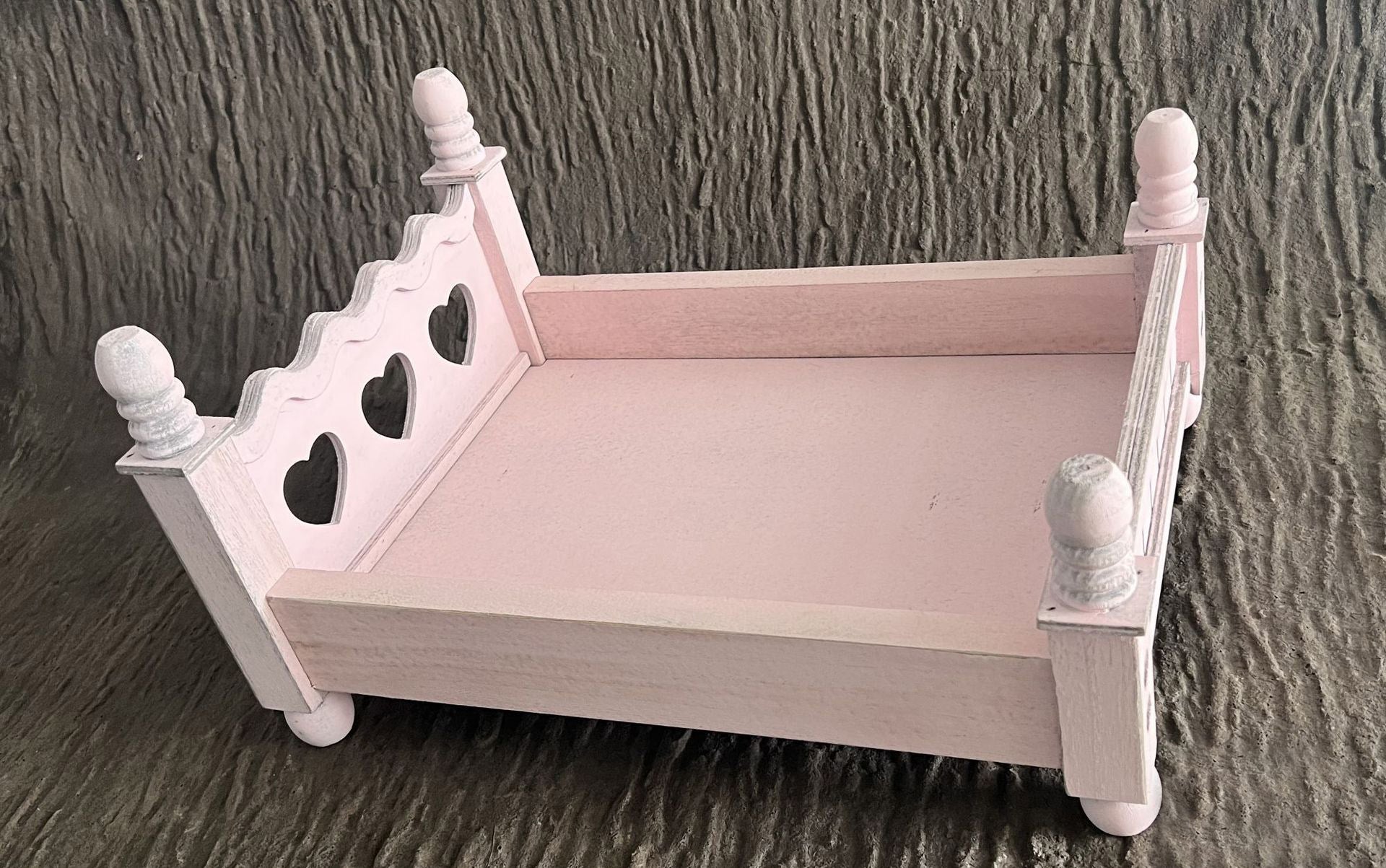 Dbackdrop Neonato Vintage Carino Letto In Legno Puntelli Per Fotografia SYPJ7