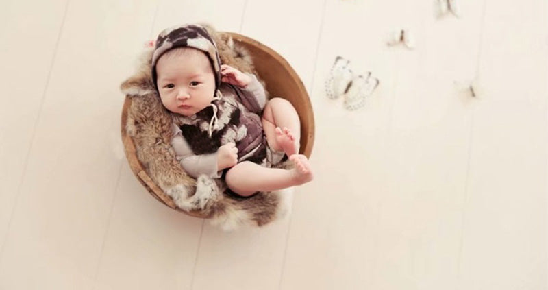 Coperta In Pelliccia Sintetica Per Fotografia Neonatale TM