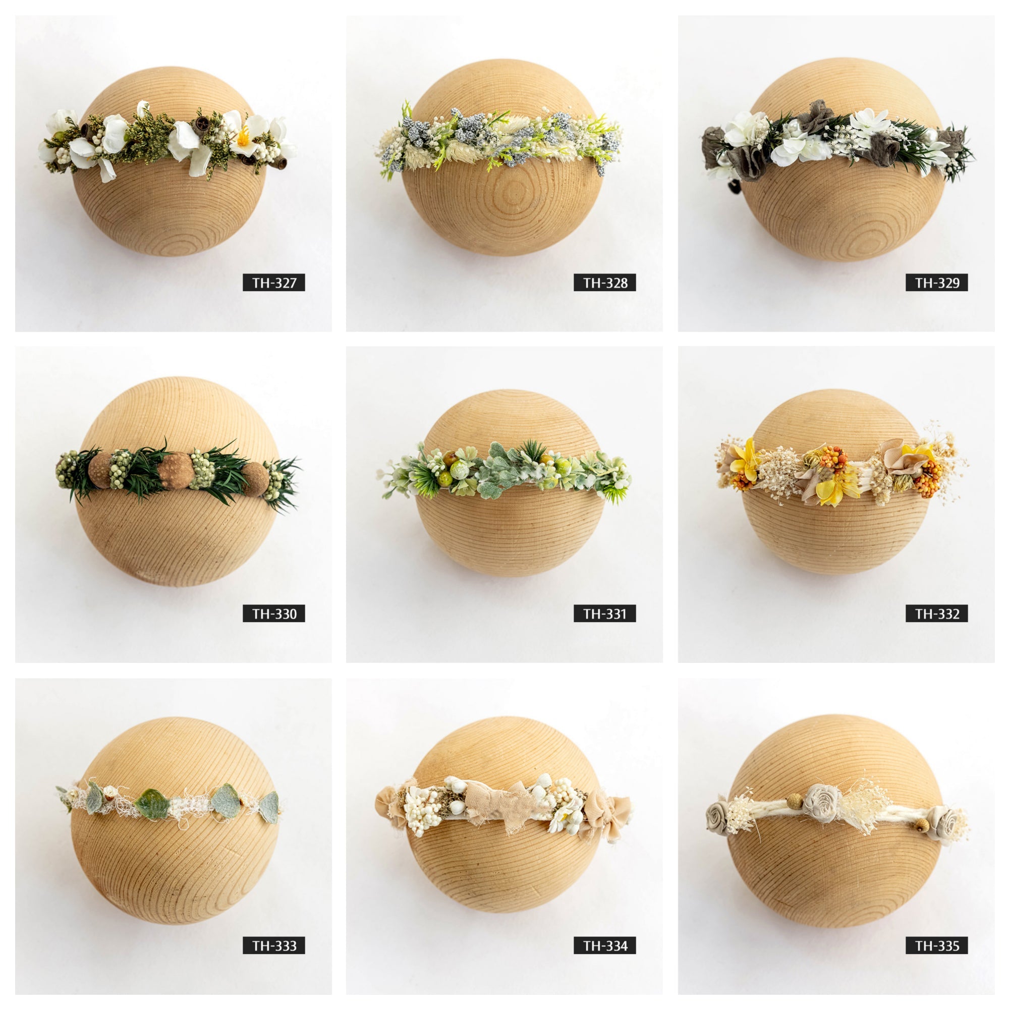 Accessori Per Capelli Con Fascia Per Capelli Finti Per Fotografia Neonata TH3