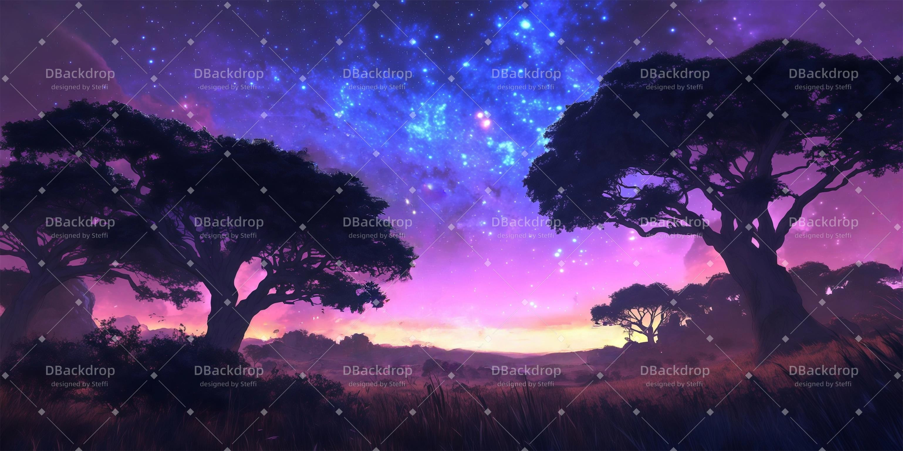 Fondali Per Danza Fondale Africano Stellato Per Teatro CSH59-T52