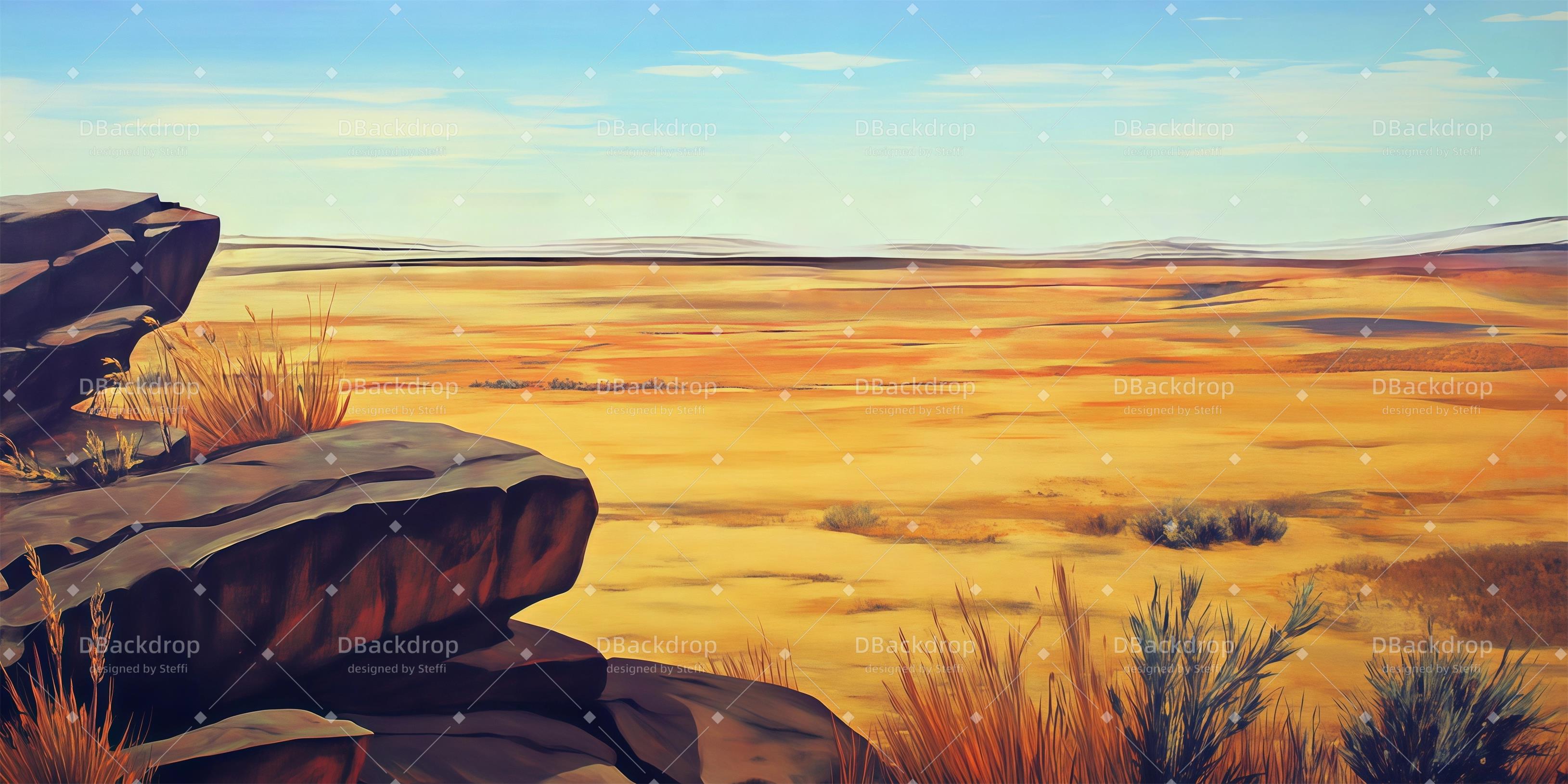 Fondale Per Palcoscenico Da Danza Fondale Per Palcoscenico In Natura Africana CSH59-T55