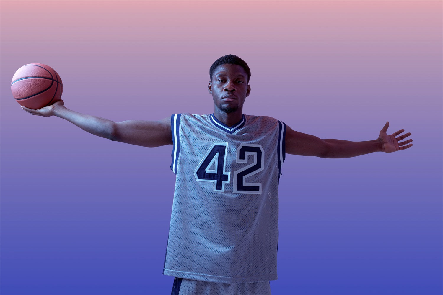 Sfondo Per Ritratti Sfondo Sfumato Blu Viola Rosato BRP-11-609