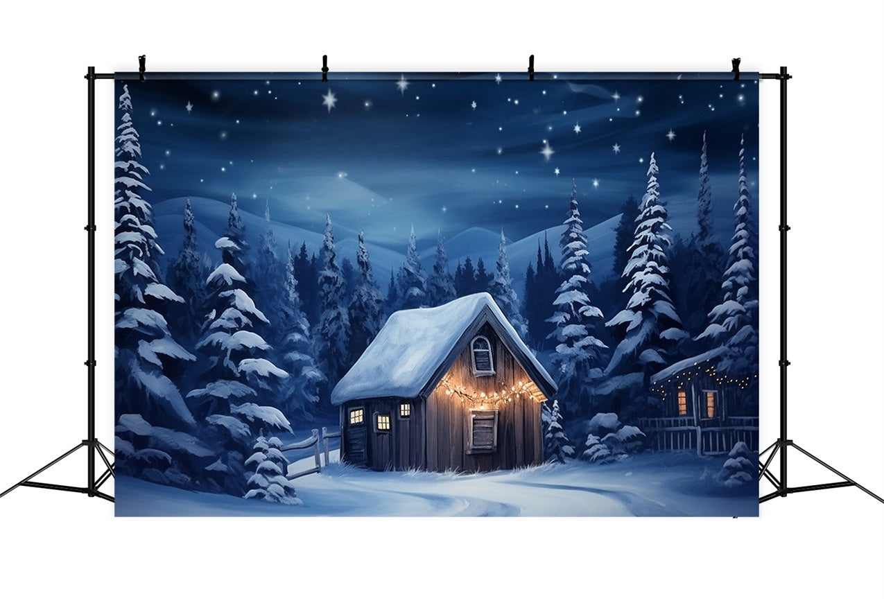 Sfondo Invernale Con Luci Calde Decorate Per La Casa Accogliente BRP10-12