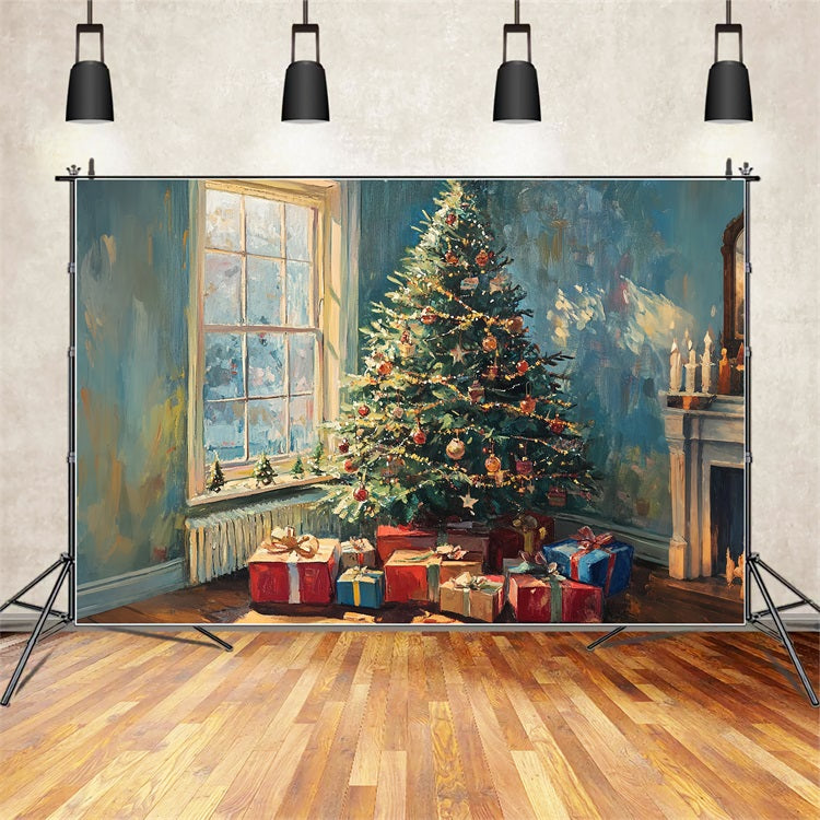 Sfondo Per La Decorazione Dell'Albero Di Natale Sfondo BRP10-158