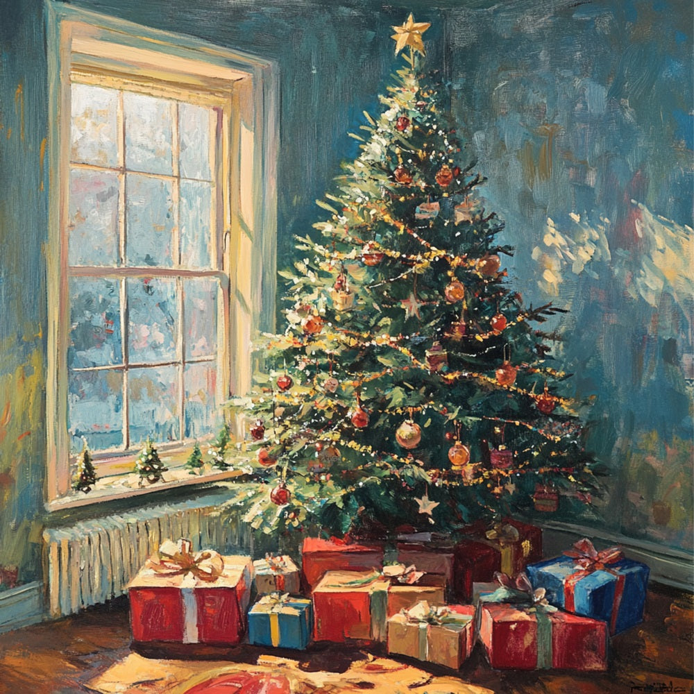 Sfondo Per La Decorazione Dell'Albero Di Natale Sfondo BRP10-158