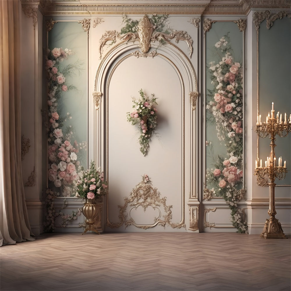 Sfondo Fotografico Retro Sfondo Romantico Di Petali Rosa BRP10-282