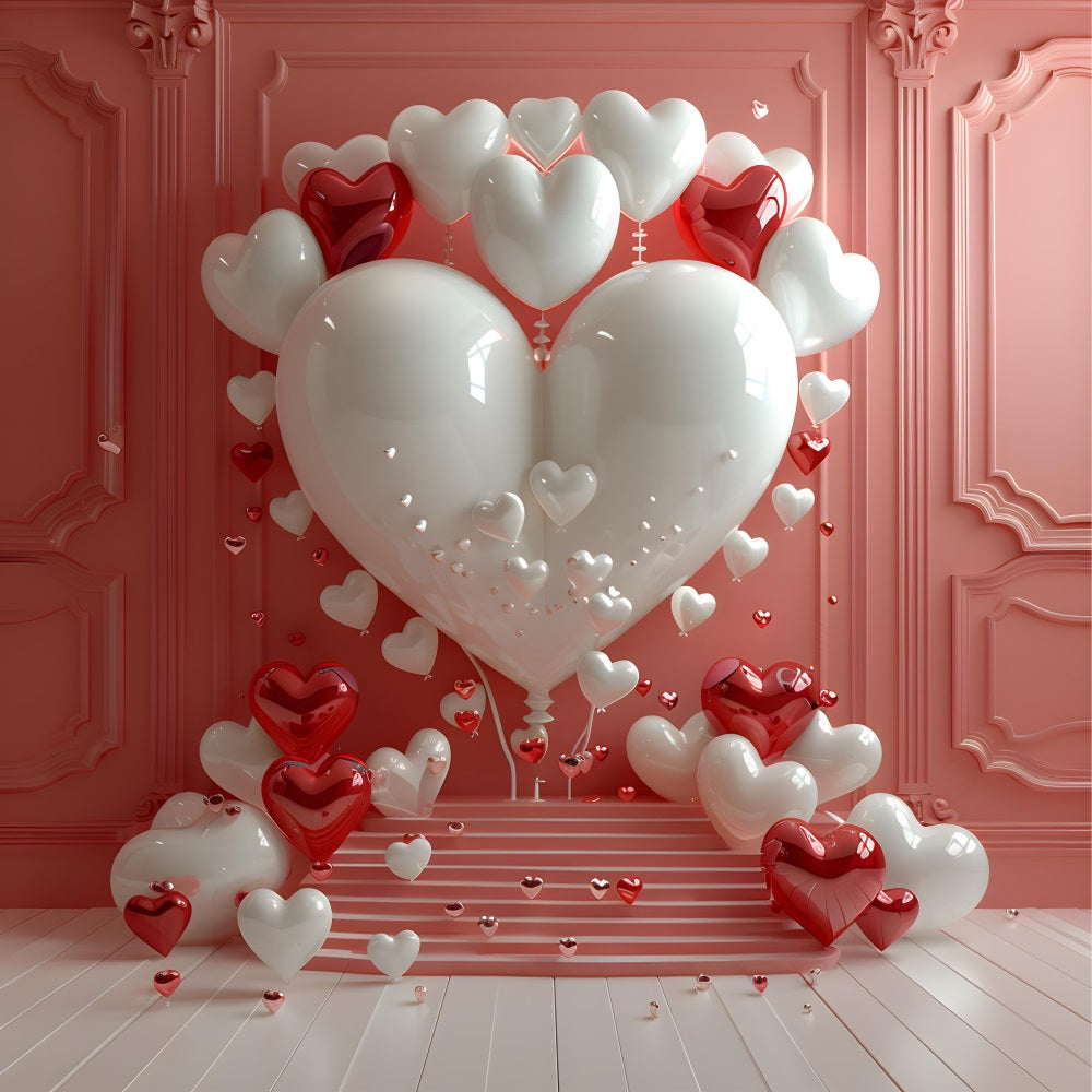 Sfondo A Tema Retro Sfondo Con Palloncino A Cuore BRP10-286
