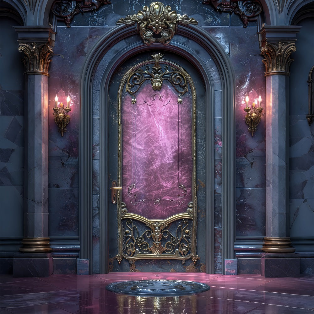 Fondale Da Parete Vintage Scuro Fondale In Marmo Rosa BRP10-294