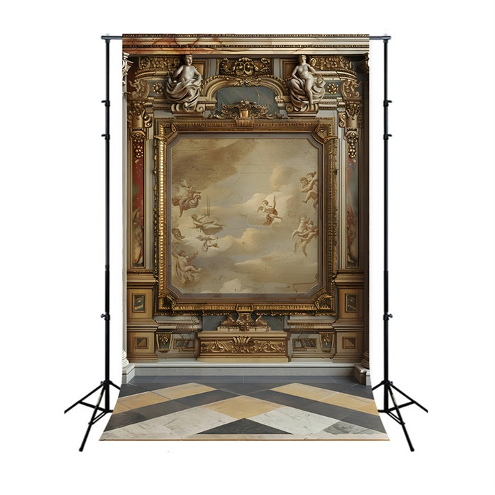 Sfondo Da Parete Vintage Cornice Decorativa Barocca BRP10-298