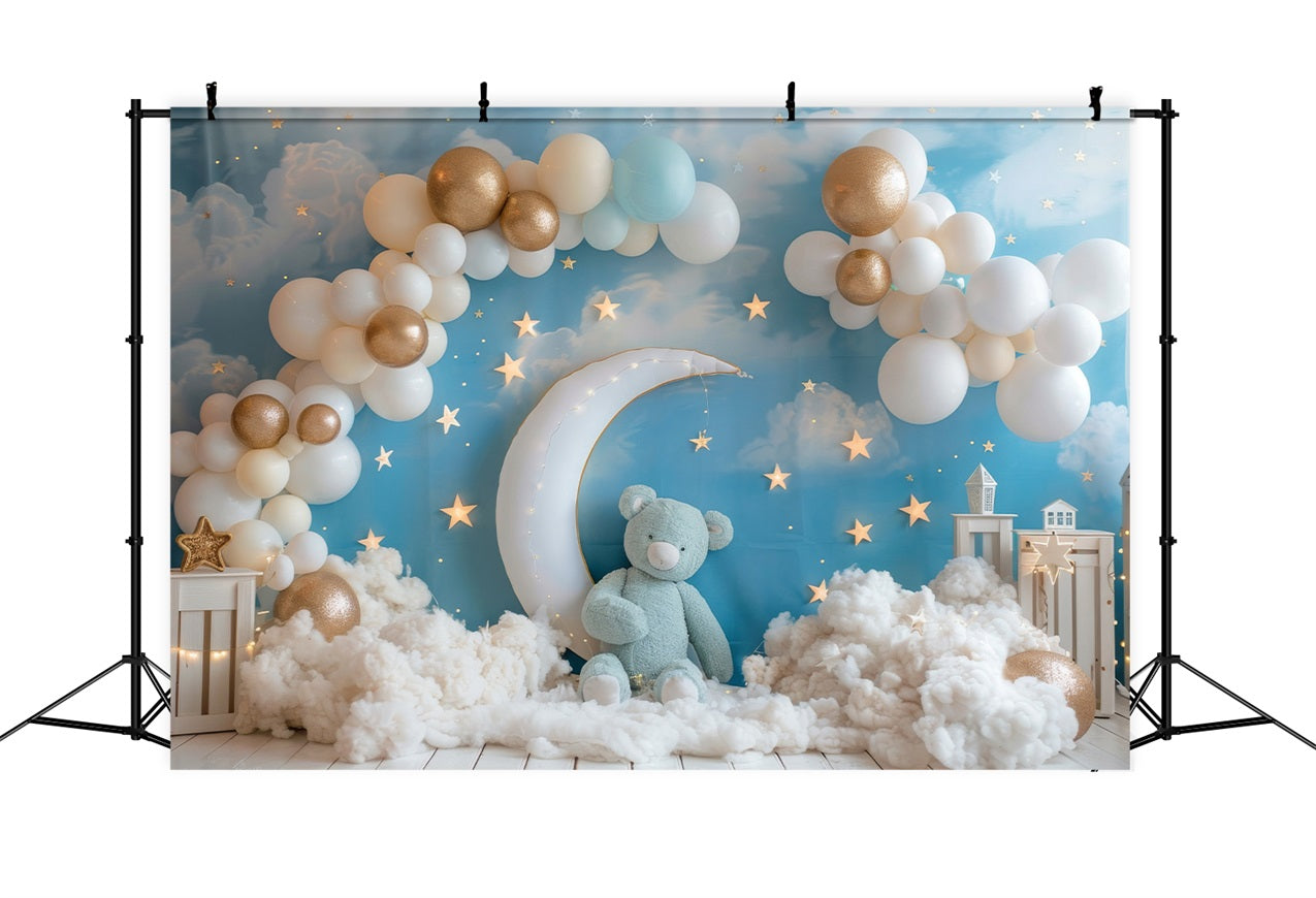 Sfondo Compleanno Cielo Notturno Luna Bambini Sfondo BRP10-318