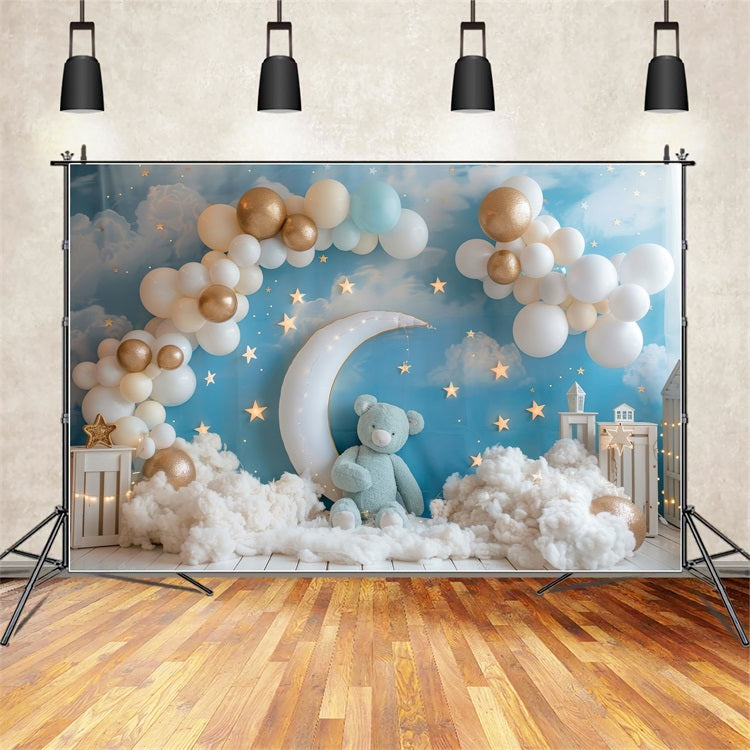 Sfondo Compleanno Cielo Notturno Luna Bambini Sfondo BRP10-318
