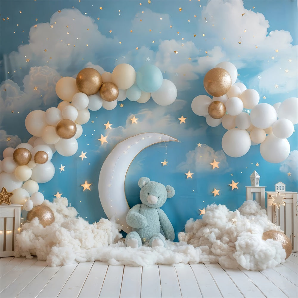 Sfondo Compleanno Cielo Notturno Luna Bambini Sfondo BRP10-318