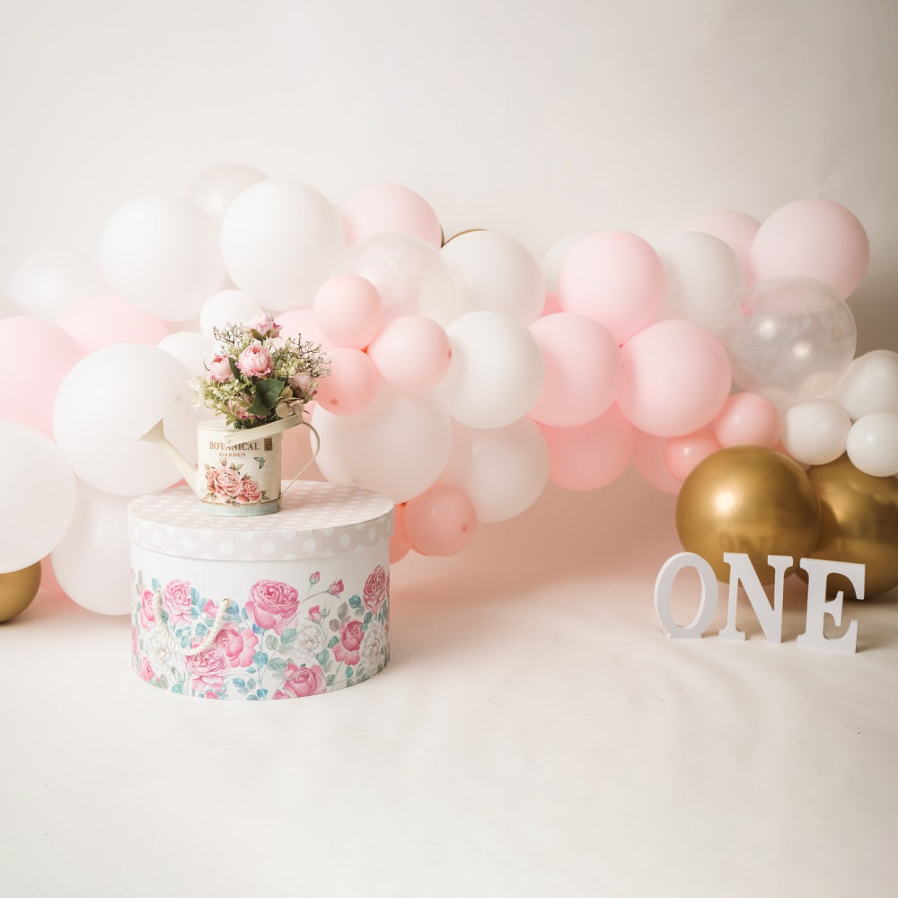 Sfondo Per Il Primo Compleanno Annaffiatoio Palloncino Sfondo BRP10-358