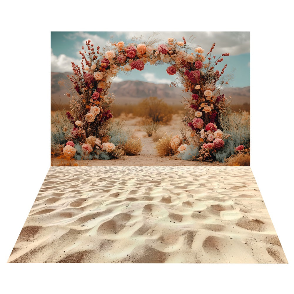 Sfondo Boho Wedding Arch+Sfondo Pavimento Sandy Shore BRP10-475