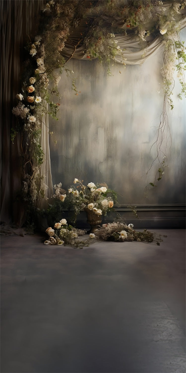 Sfondo In Stile Fine Art Con Motivo Floreale Retro BRP10-541