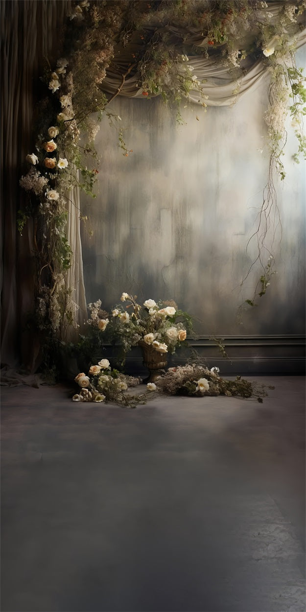 Sfondo In Stile Fine Art Con Motivo Floreale Retro BRP10-541