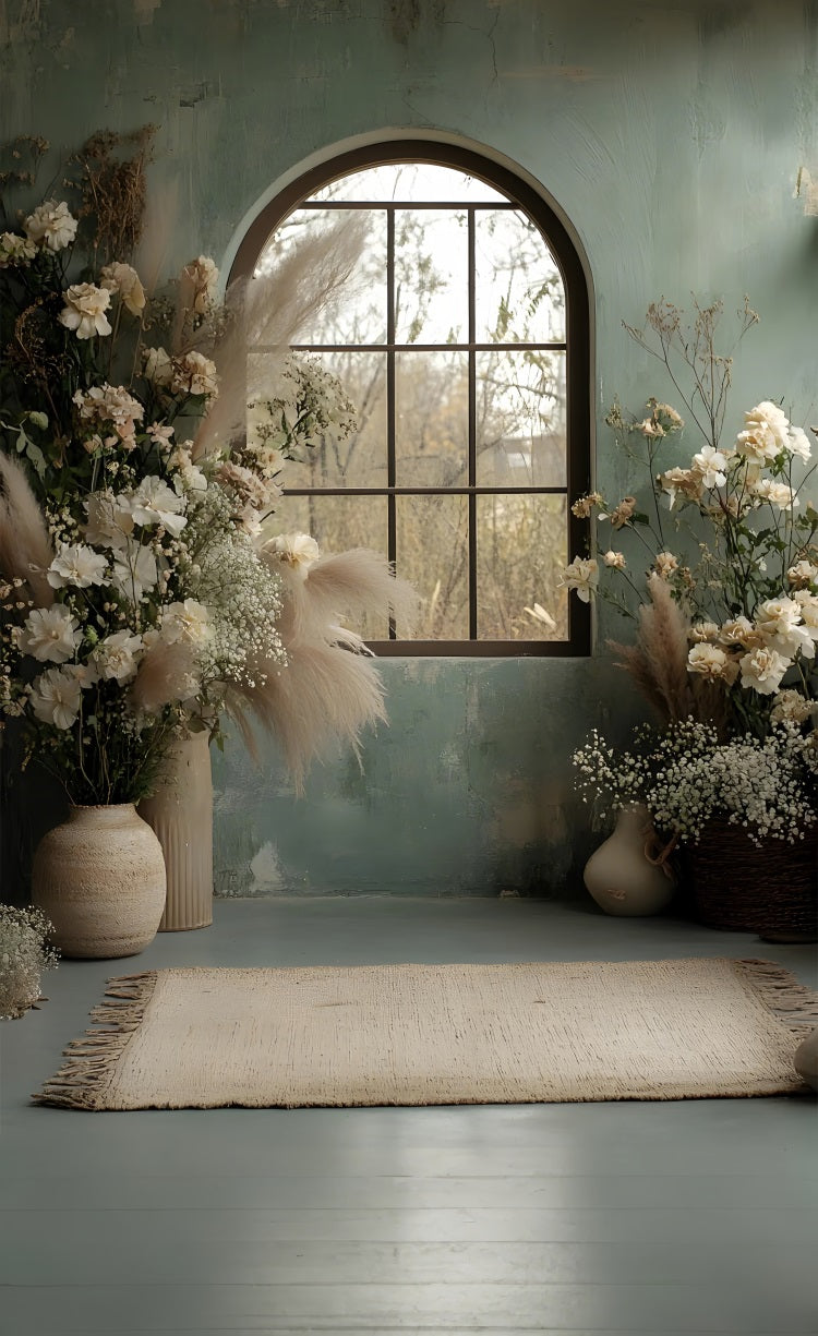 Sfondo Con Decorazioni Floreali Boho Window Sweep BRP10-564