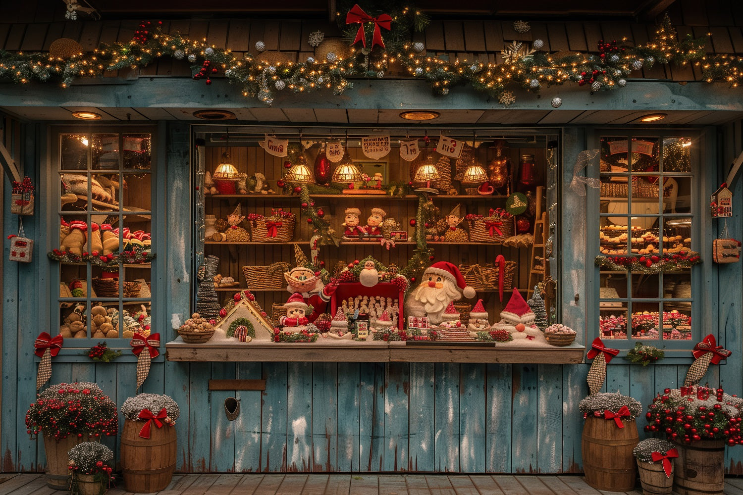 Sfondo Per Il Laboratorio Di Creazione Di Regali Di Natale Sfondo BRP10-626