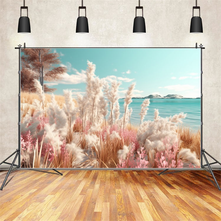 Sfondo Da Sogno Boho Beach Con Accenti Rosa BRP10-66