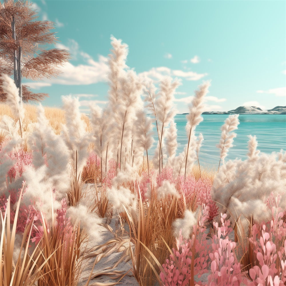 Sfondo Da Sogno Boho Beach Con Accenti Rosa BRP10-66