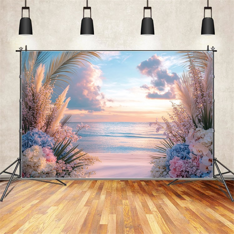 Sfondo Di Fiori Al Tramonto Da Sogno Boho Beach BRP10-73