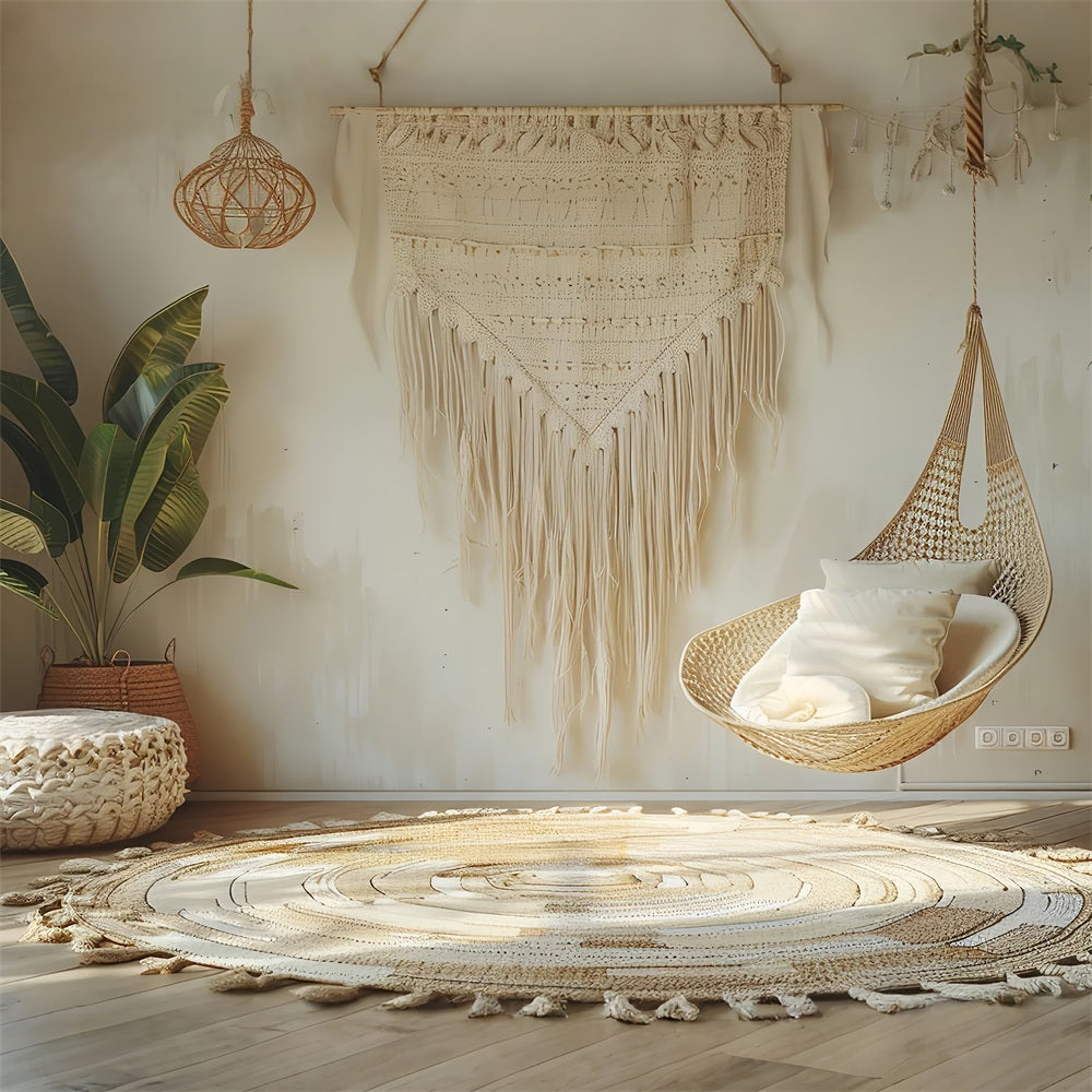 Sfondo Per Sedia Sospesa Boho Con Luce Naturale BRP10-87