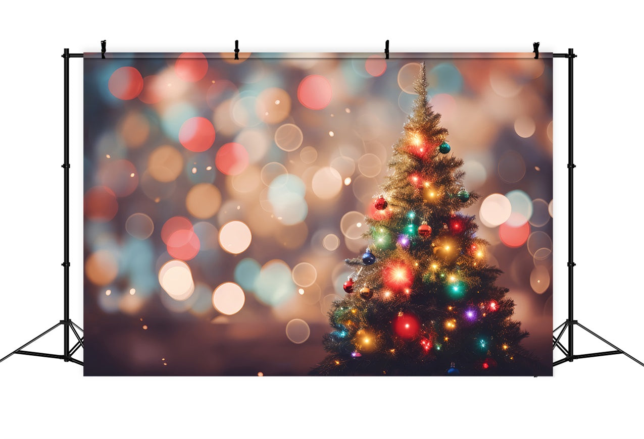 Sfondo Di Natale Photo Booth Albero Bagliore Bokeh Sfondo BRP11-151