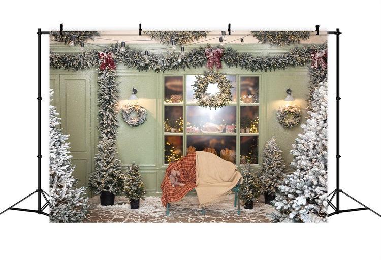 Sfondo Per Coperta Scozzese Dell'Albero Di Natale BRP11-200