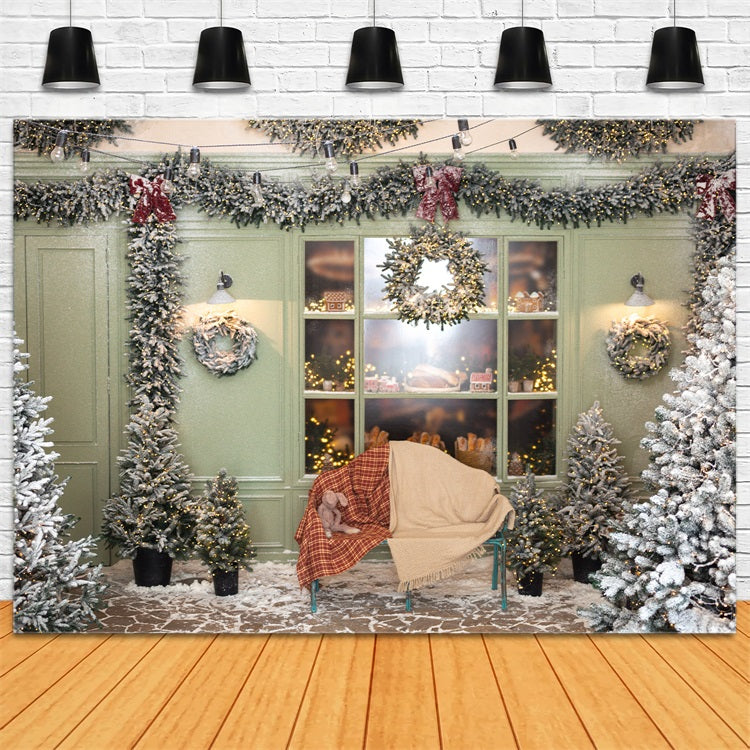 Sfondo Per Coperta Scozzese Dell'Albero Di Natale BRP11-200