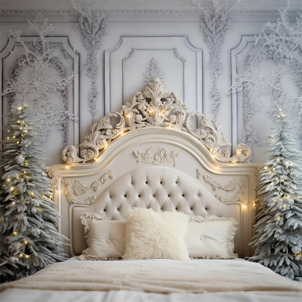 Fondali Natalizi Bianchi Camera Da Letto Inverno Touch Sfondo BRP11-253