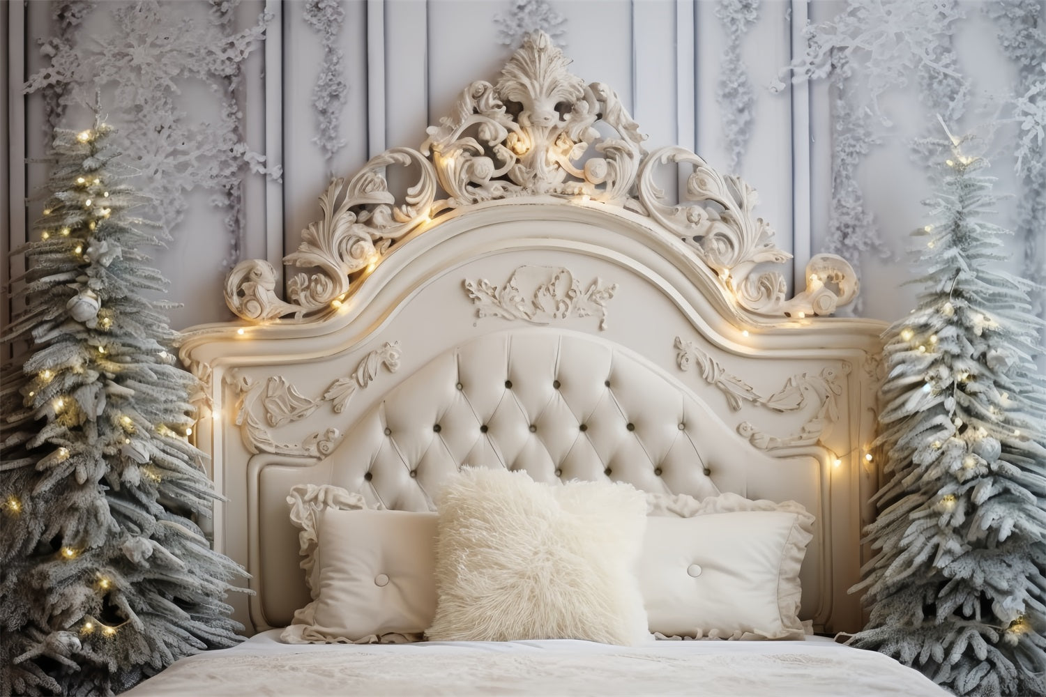 Fondali Natalizi Bianchi Camera Da Letto Inverno Touch Sfondo BRP11-253