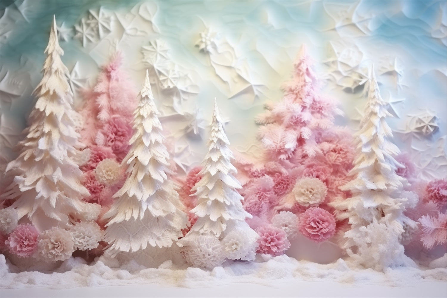 Sfondo Invernale Sfondo Foresta Smerigliata Rosa Pastello BRP11-255