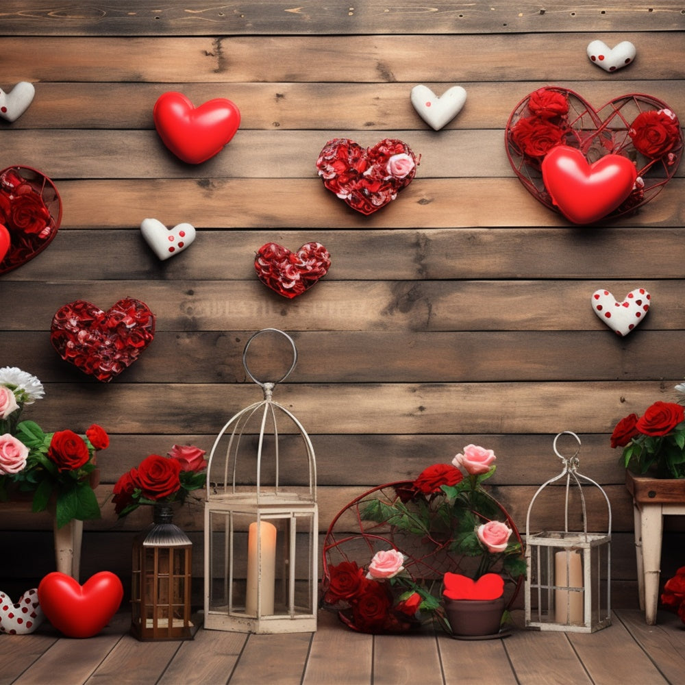 Sfondo Per Servizio Fotografico Di San Valentino Sfondo Per Esposizione Di Candele Rosa BRP11-288