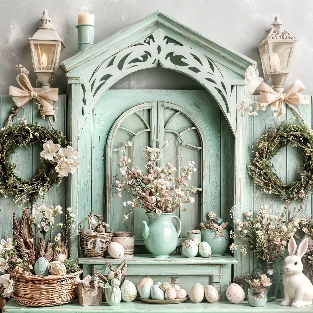 Idee Per Lo Sfondo Del Coniglietto Di Pasqua Ghirlande Per Scaffali Sfondo Per Uova BRP11-341