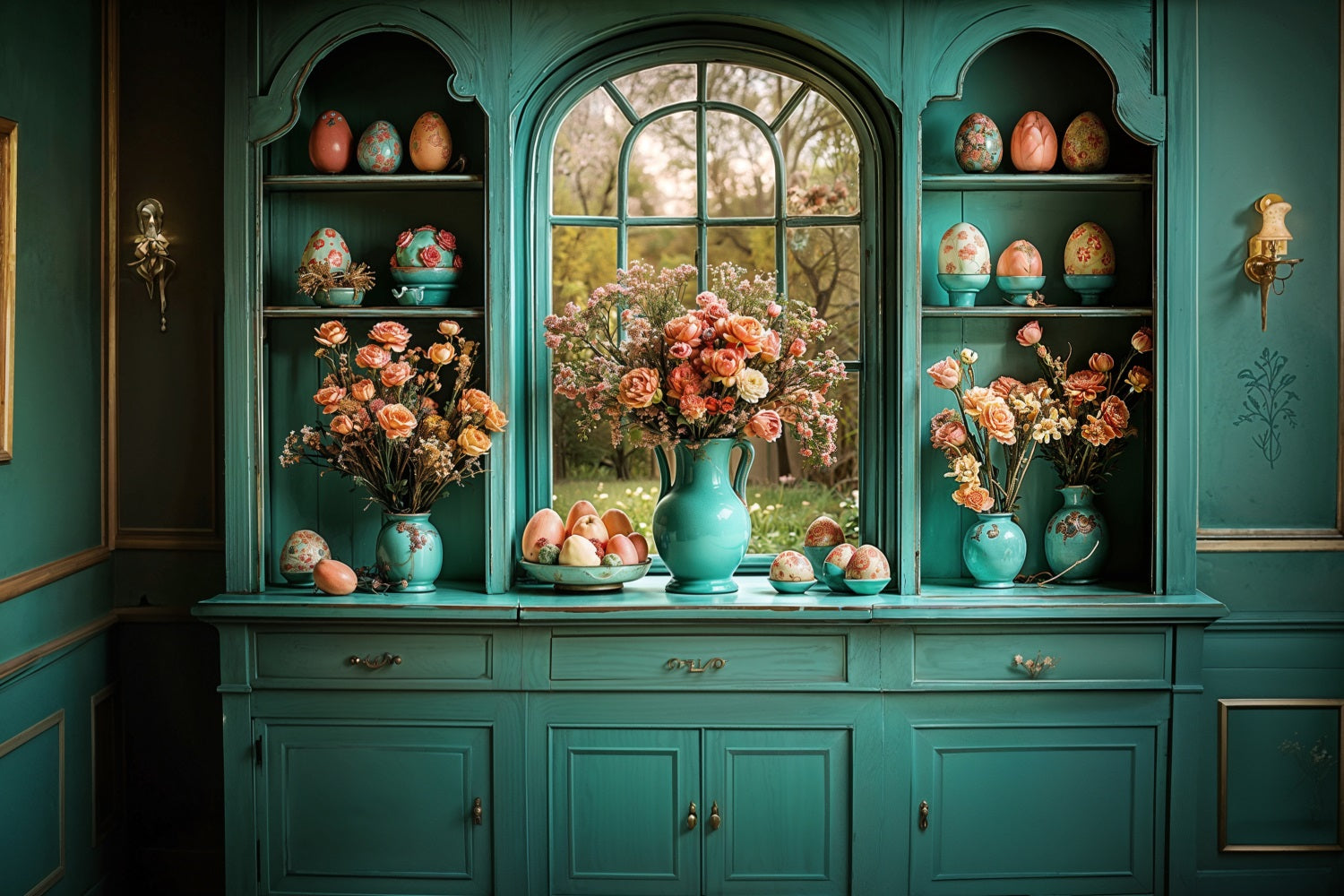 Immagini Dello Sfondo Pasquale Per Armadio Da Cucina Decorazioni Per Uova Sfondo BRP11-346