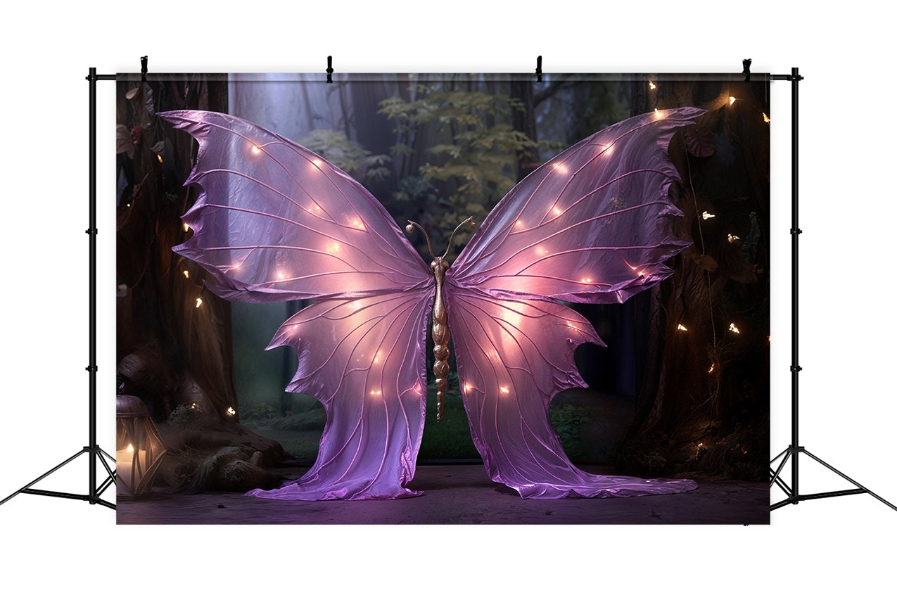 Fondali Di San Valentino Sfondo Di Luci Incantate Con Farfalla Viola BRP11-443