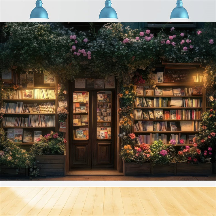 Sfondo Per Servizio Fotografico Primaverile Sfondo Per Decorazioni Floreali Per Libreria Notturna BRP11-534