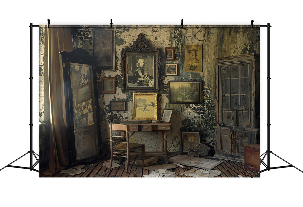 Fondali Vintage Fotografia Arredamento Della Stanza Sfondo Di Mobili Antichi BRP11-563