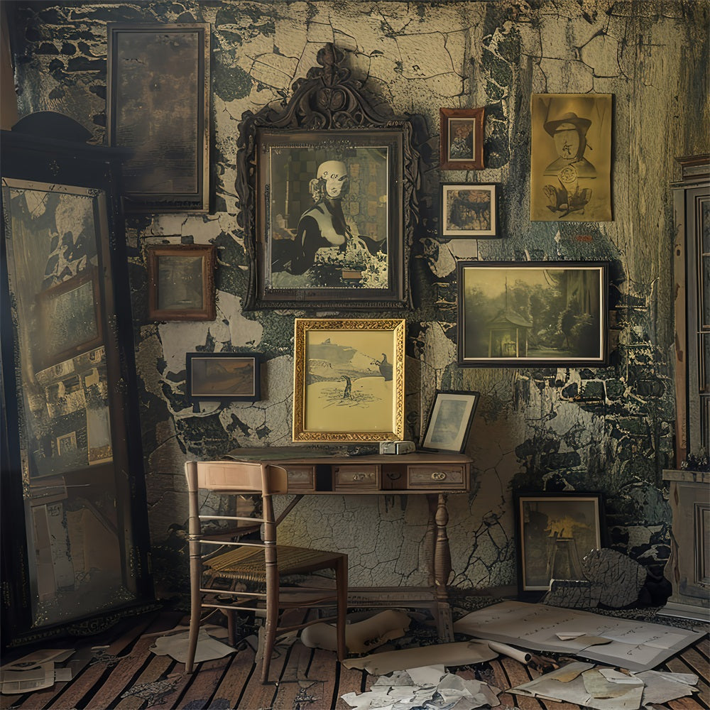 Fondali Vintage Fotografia Arredamento Della Stanza Sfondo Di Mobili Antichi BRP11-563