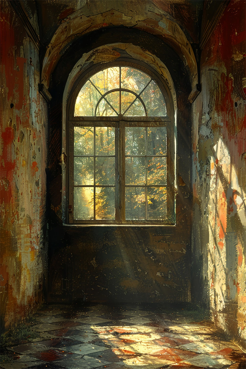 Idee Per Sfondi Fotografici Vintage Decorazioni Per Finestre Sfondo Fogliame BRP11-565