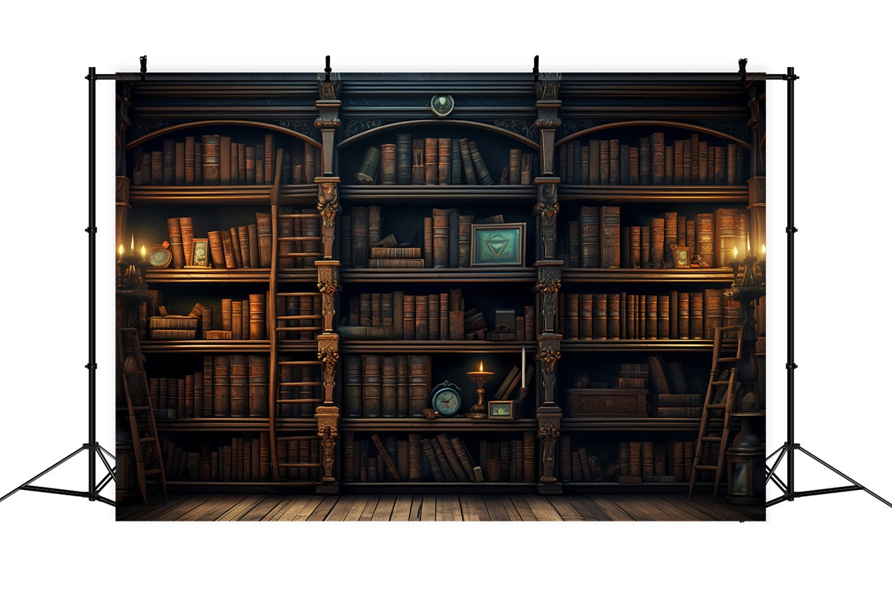 Fondali Fotografici Vintage Sfondo Di Letteratura Accantonato In Libreria BRP11-571