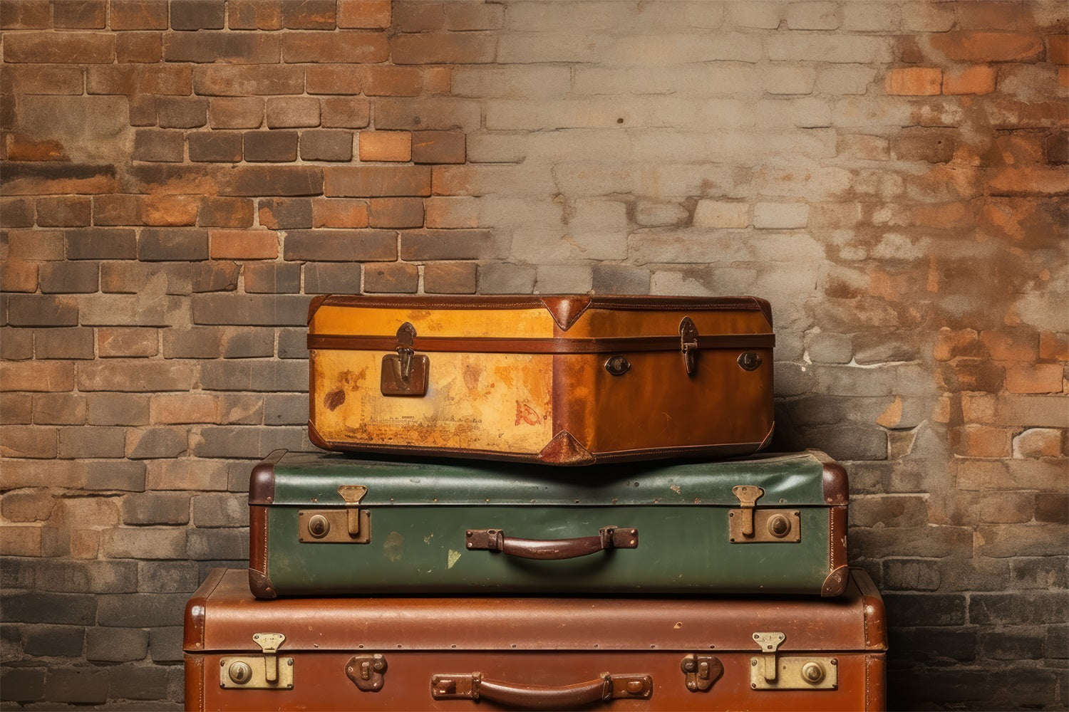 Sfondo Fotografico Vintage Sfondo Di Muro Di Mattoni Di Tronchi Antichi BRP11-594