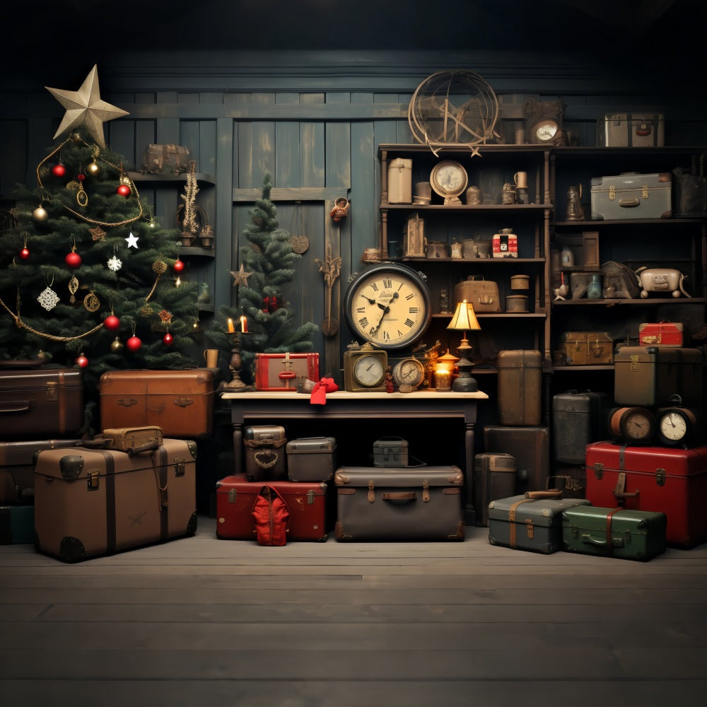 Idee Per Lo Sfondo Natalizio Sfondo Di Decorazioni Classiche Per Il Laboratorio Di Babbo Natale BRP11-85