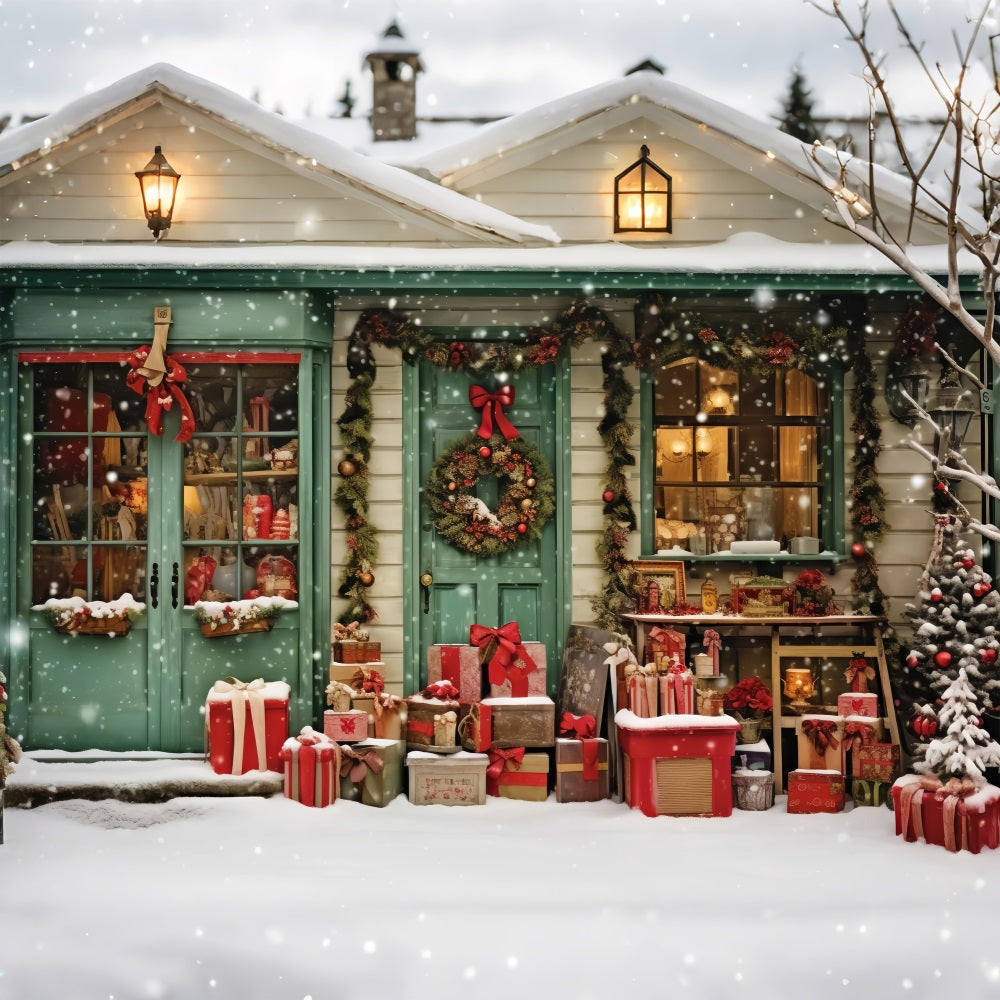 Sfondo Natalizio Laboratorio Di Babbo Natale Presente Paradiso Sfondo BRP11-92