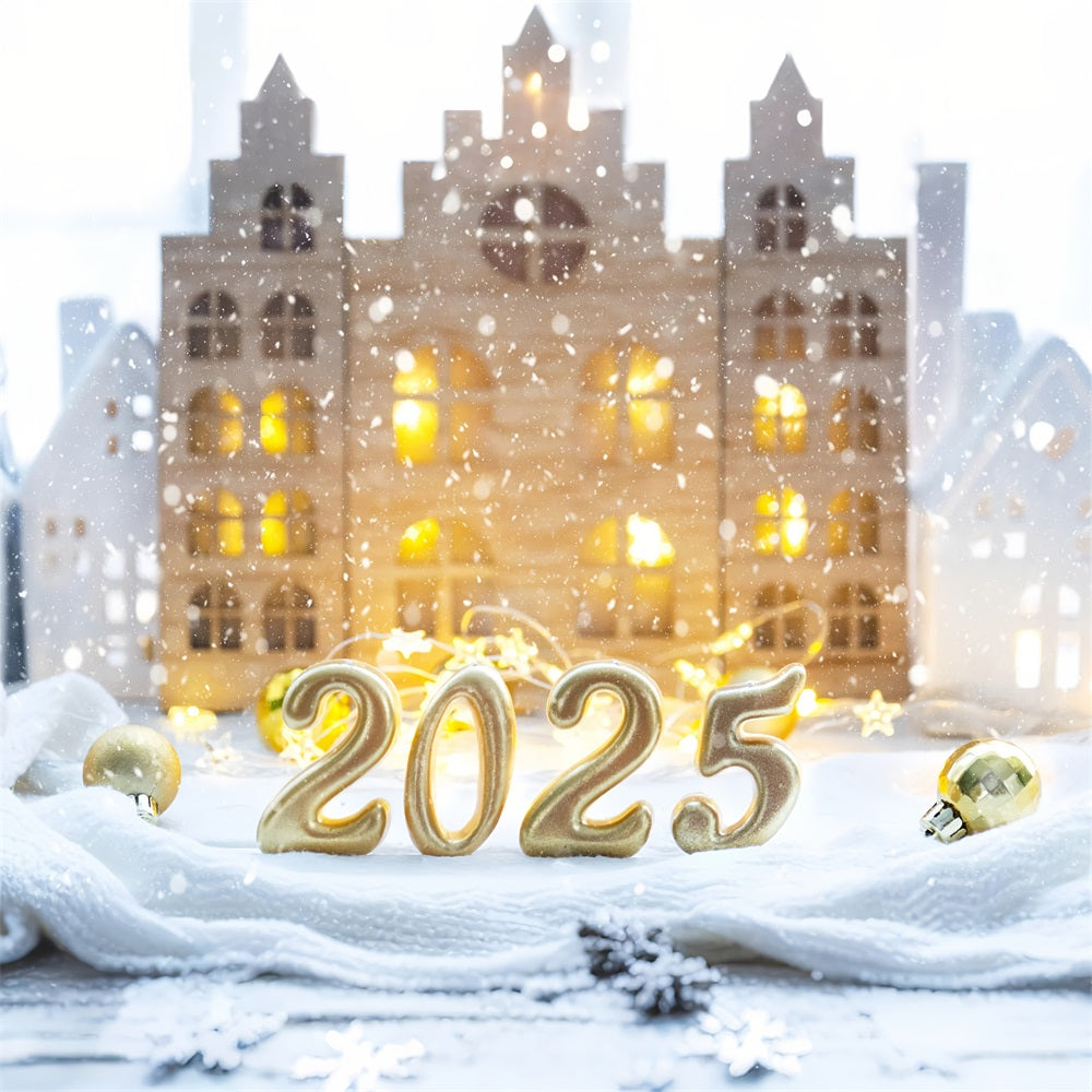 Sfondo Felice Anno Nuovo 2025 Sfondo Winter Wonderland BRP12-105