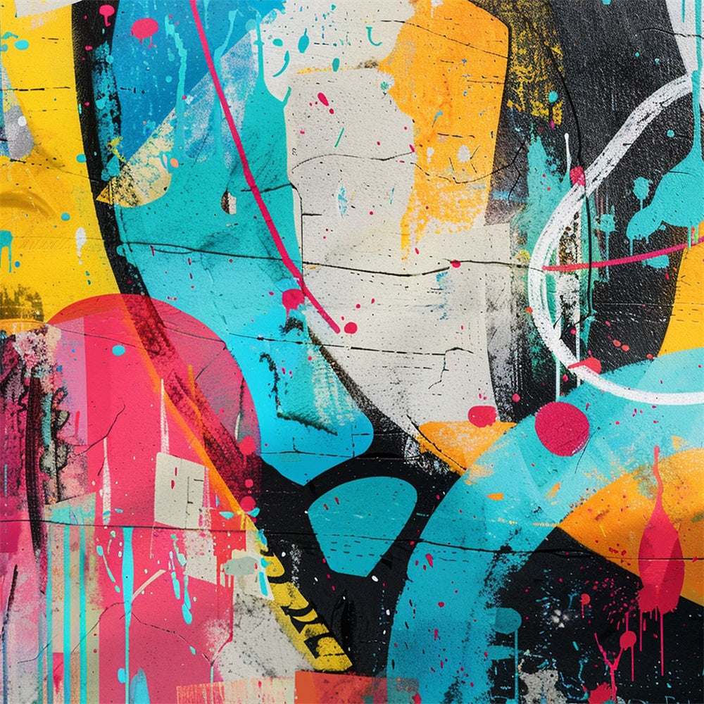 Fondali Graffiti Splendido Sfondo Di Composizione Di Arte Astratta BRP12-124