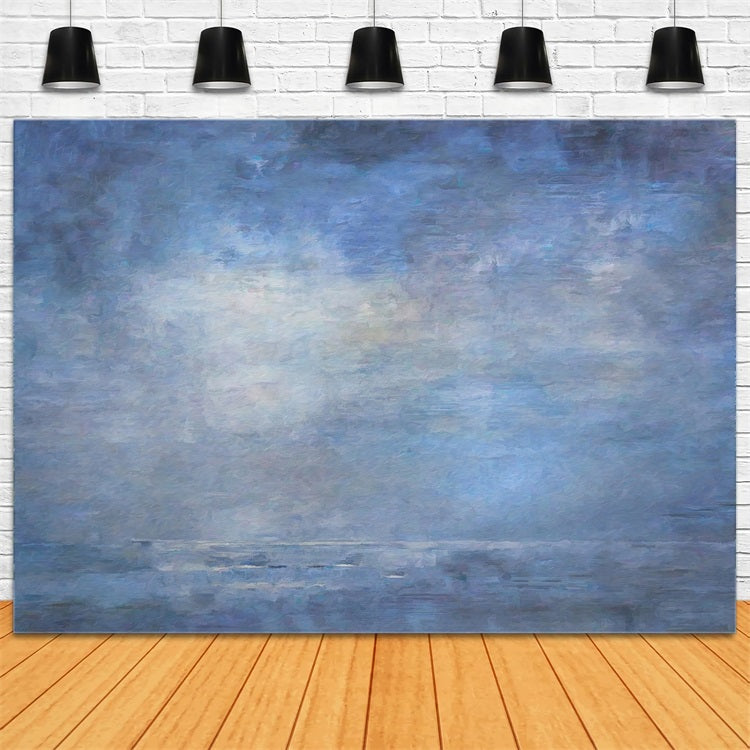 Sfondo Per Servizio Fotografico Di Maternita Sfondo Astratto Blu Con Texture A Parete BRP12-14