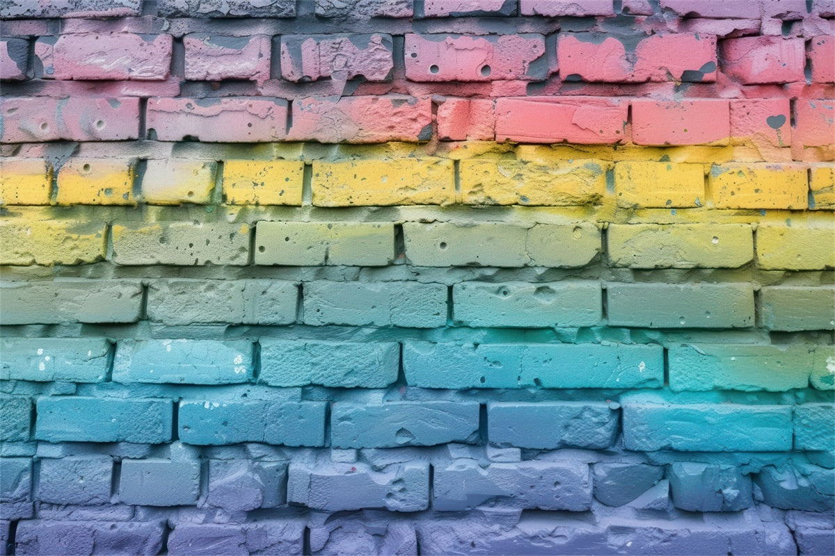 Sfondo Fotografico Graffiti Sfondo Colorato Muro Di Mattoni A Blocchi BRP12-141